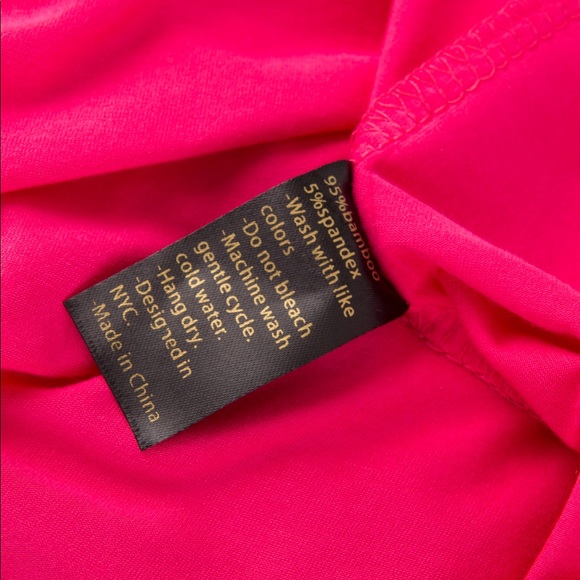 KING NEW YORK, V-NECK T-SHIRT, PINK - Picture 4 of 16